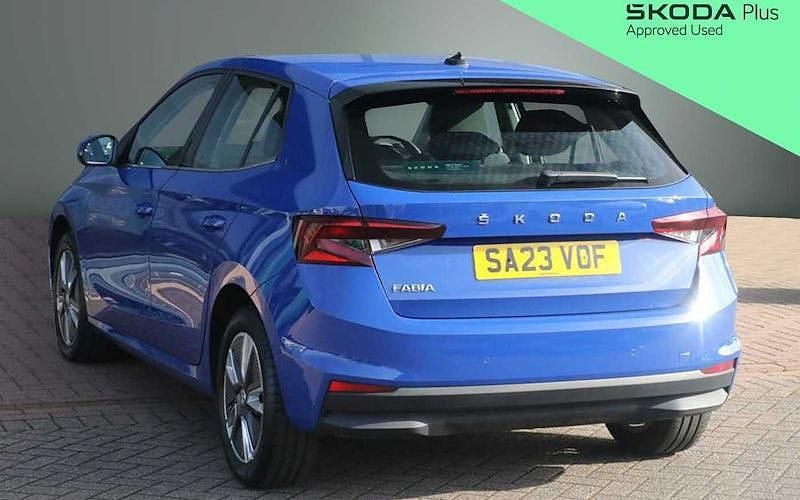 Used Skoda Fabia SE L 110 HP (80 kW) 2023 Blue Hatchback