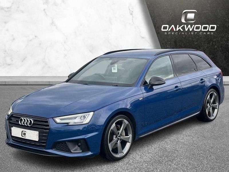 Used Audi A4 Black Edition 190 HP (139 kW) 2019 Blue Estate