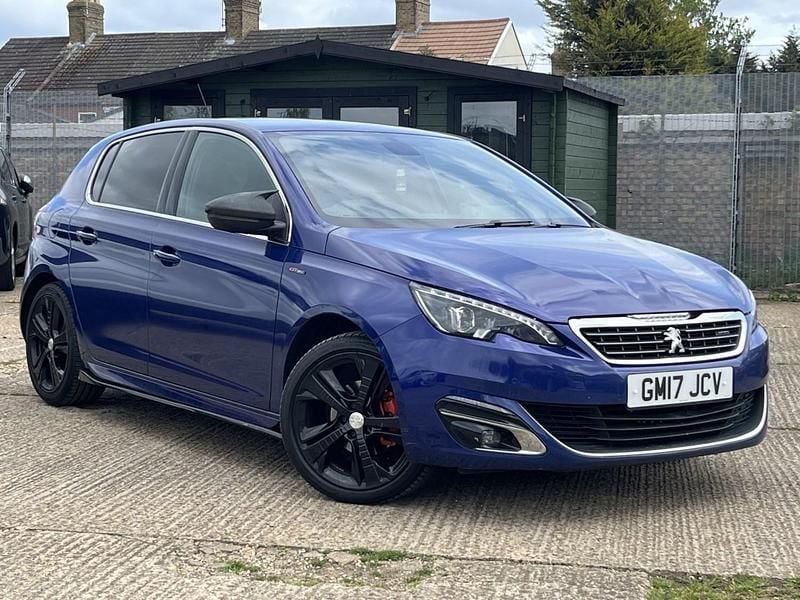 Used Peugeot 308 GT-line 2017 Blue Hatchback