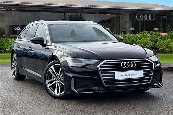Black Used 2022 Audi A6 S-Line Estate | £27,490 (Fair price) - Image 1/4