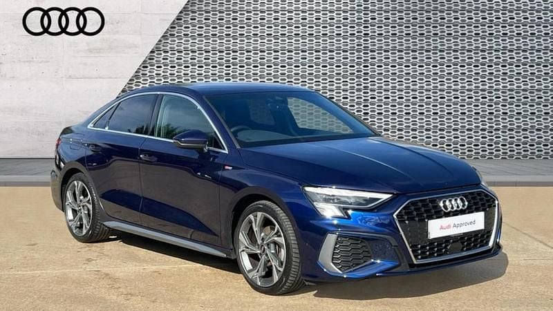 Blue Used 2023 Audi A3 S-Line Sedan | £25,010 (Fair price) - Image 1/4
