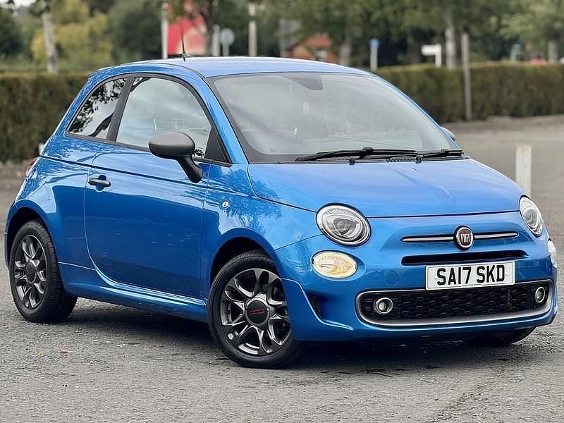 Electronica blue Used 2017 Fiat 500S S Hatchback | £6,495 (A bit pricey) - Image 1/4