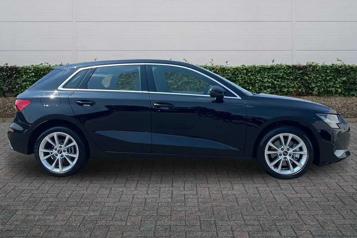 New Audi A3 e-tron Sport 2026 Mythos black, metallic Hatchback