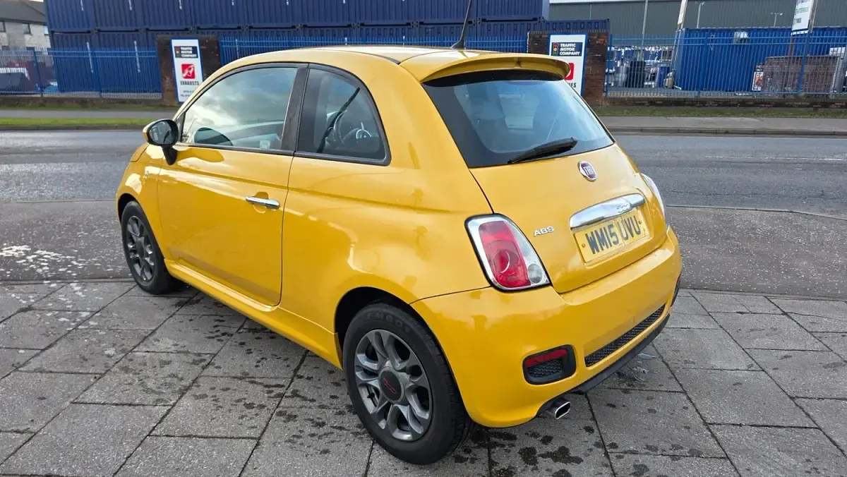 Used Fiat 500 S 69 HP (50 kW) 2015 Yellow Hatchback