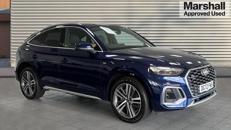 Blue Used 2022 Audi Q5 S-Line SUV | £30,322 (Fair price) - Image 1/4