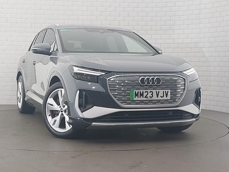 Grey Used 2023 Audi Q4 e-tron S-Line SUV | £34,498 (Fair price) - Image 1/4