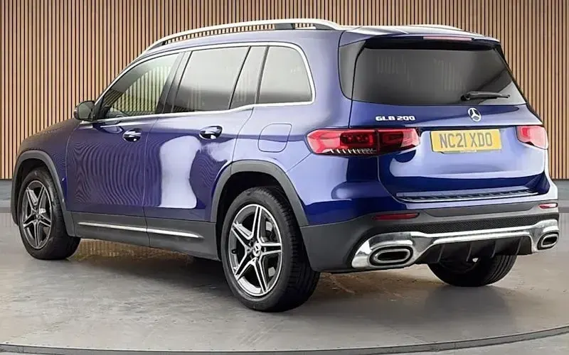 Used Mercedes GLB200 AMG line 163 HP (119 kW) 2021 Galaxy blue SUV