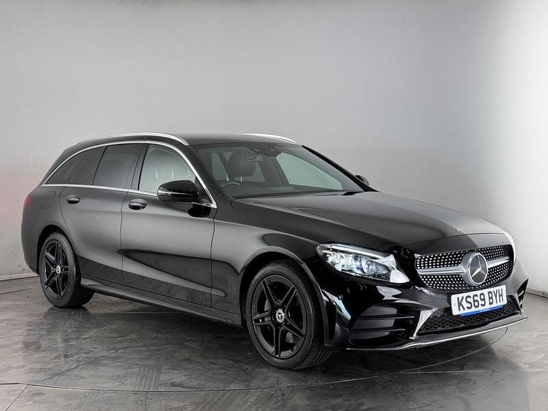 Black Used 2019 Mercedes C300 AMG line Estate | £16,800 (Fair price) - Image 1/4