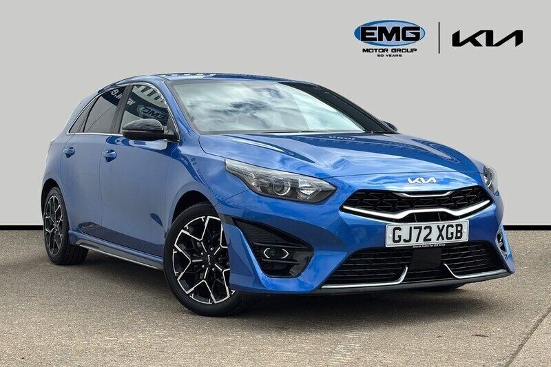 Blue flame Used 2022 Kia Ceed GT GT-Line Hatchback | £17,295 (Fair price) - Image 1/4