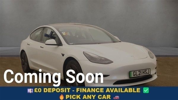 White Used 2021 Tesla Model 3 Standard Range Plus Sedan | £15,499 (Good price) - Image 1/1