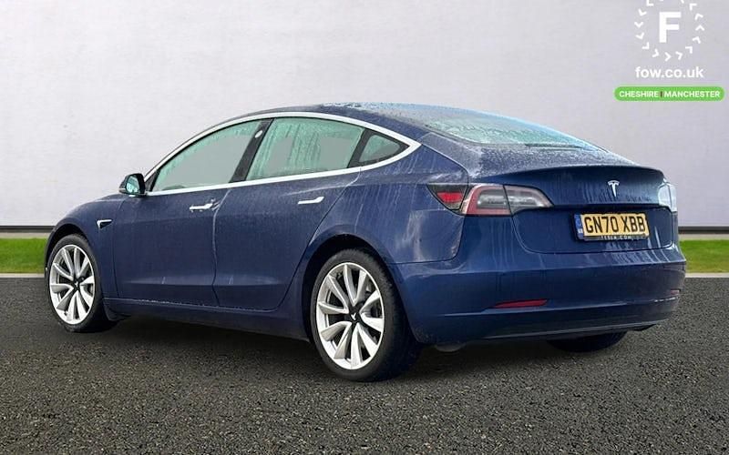 Used Tesla Model 3 Standard Range 239 kW (325 HP) 2020 Blue Sedan
