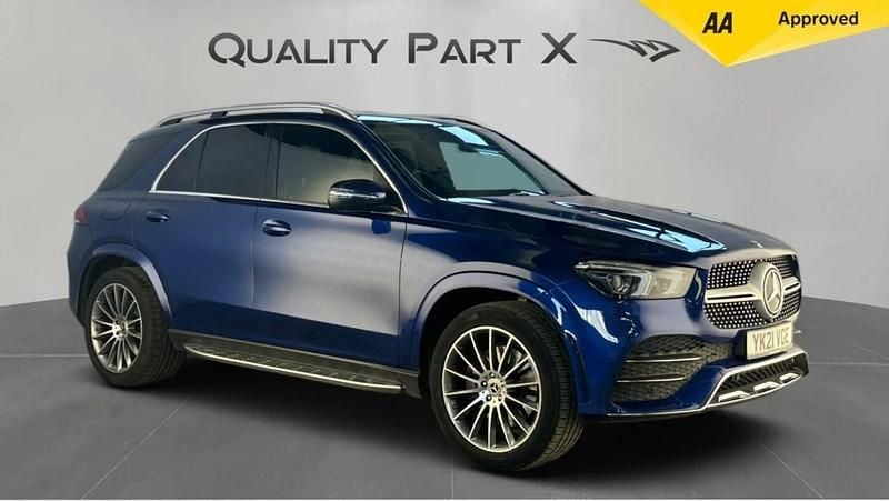 Blue Used 2021 Mercedes GLE300 AMG line Estate | £32,200 (Good price) - Image 1/4