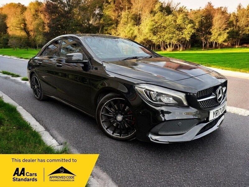 Black Used 2017 Mercedes CLA220 AMG line Sedan | £10,995 (Fair price) - Image 1/4