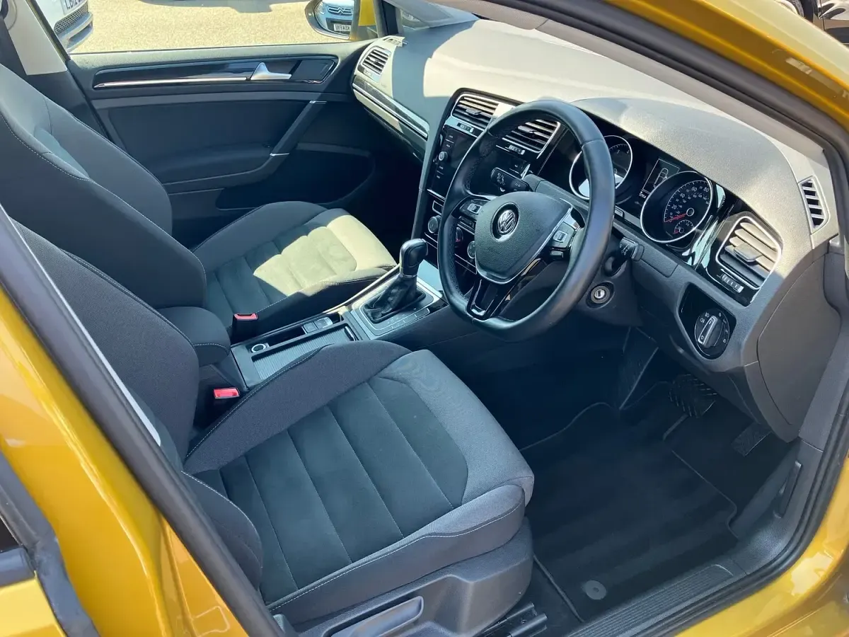 Used VW Golf VII GT 2018 Yellow Hatchback