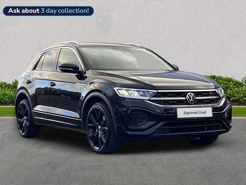 Black Used 2022 VW T-Roc R-line SUV | £20,499 (Fair price) - Image 1/4