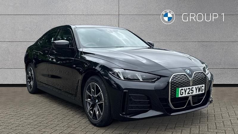 Black Used 2025 BMW i4 M Sport Sedan | £38,995 (Fair price) - Image 1/4