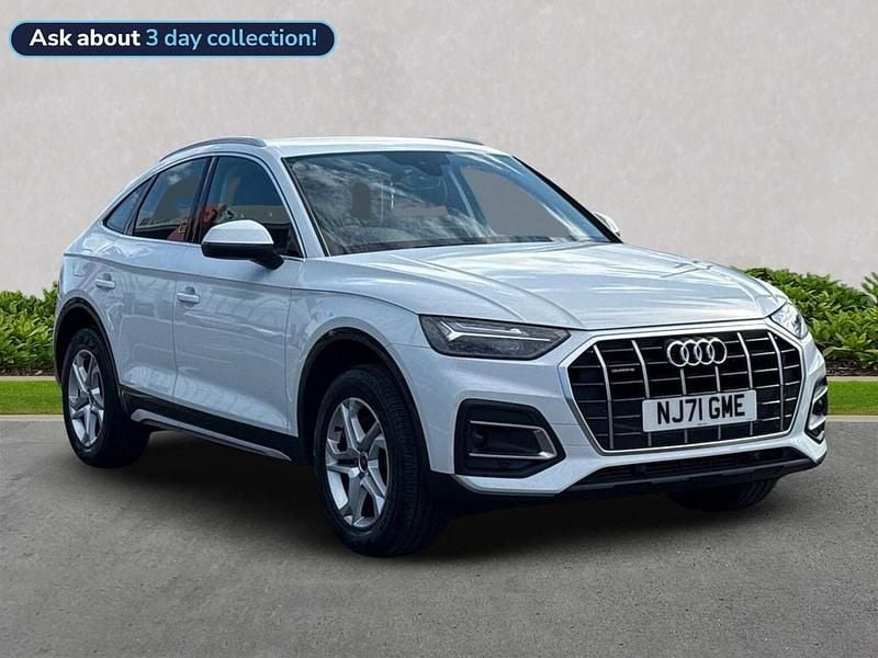 White Used 2021 Audi Q5 Sport SUV | £25,576 (Good price) - Image 1/4