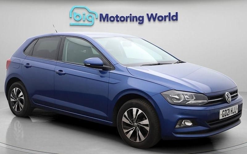 Used VW Polo Match 95 HP (69 kW) 2021 Blue Hatchback