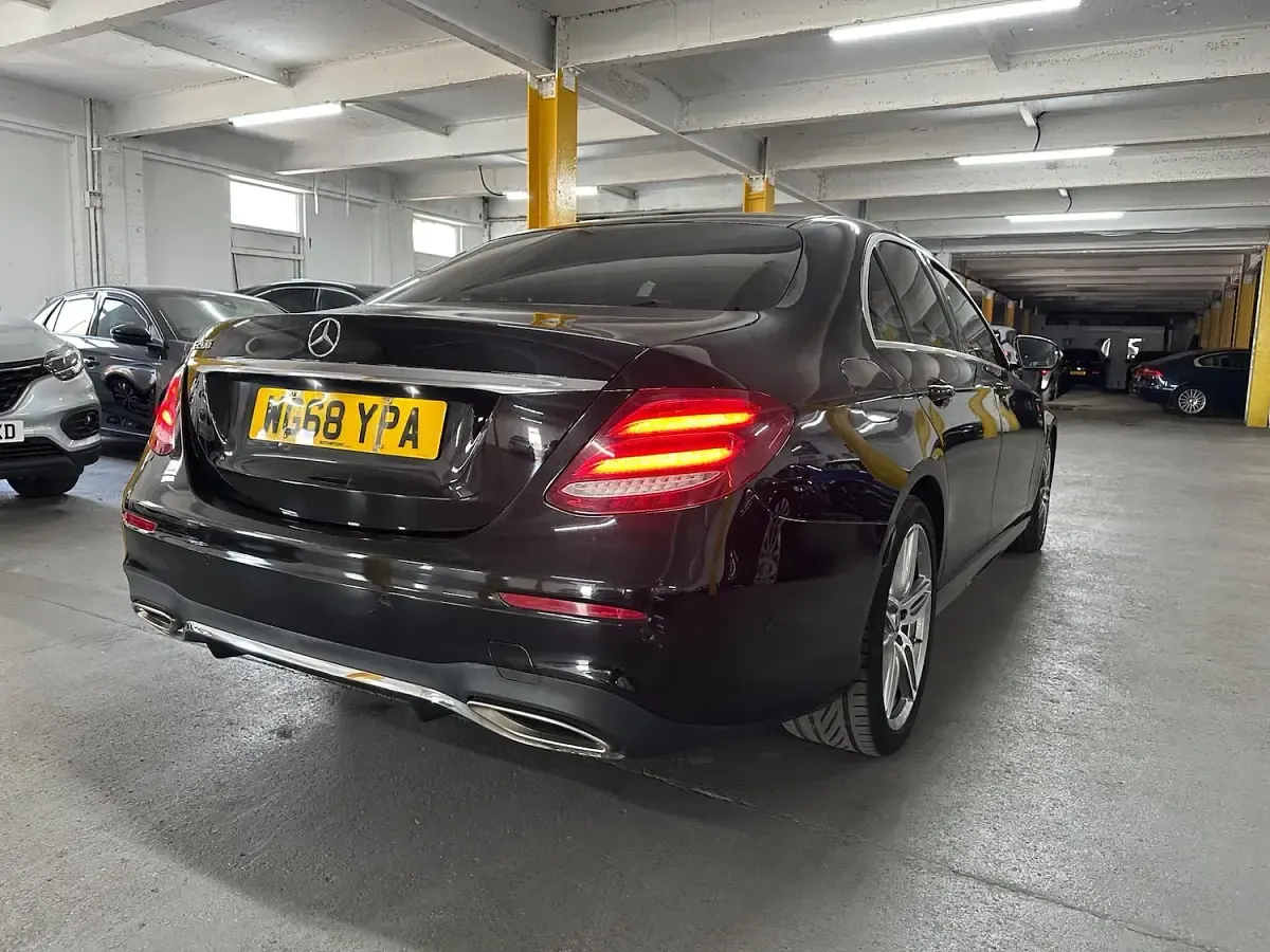 Used Mercedes E200 AMG line 184 HP (135 kW) 2018 Black Sedan