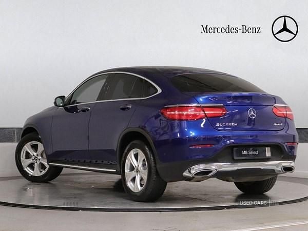 Used Mercedes GLC220 Premium 170 HP (125 kW) 2018 Blue Coupe