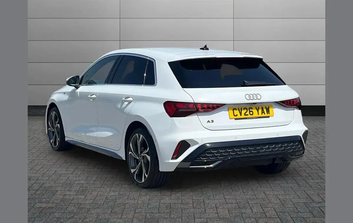 New Audi A3 S-Line 147 HP (108 kW) 2026 White Hatchback
