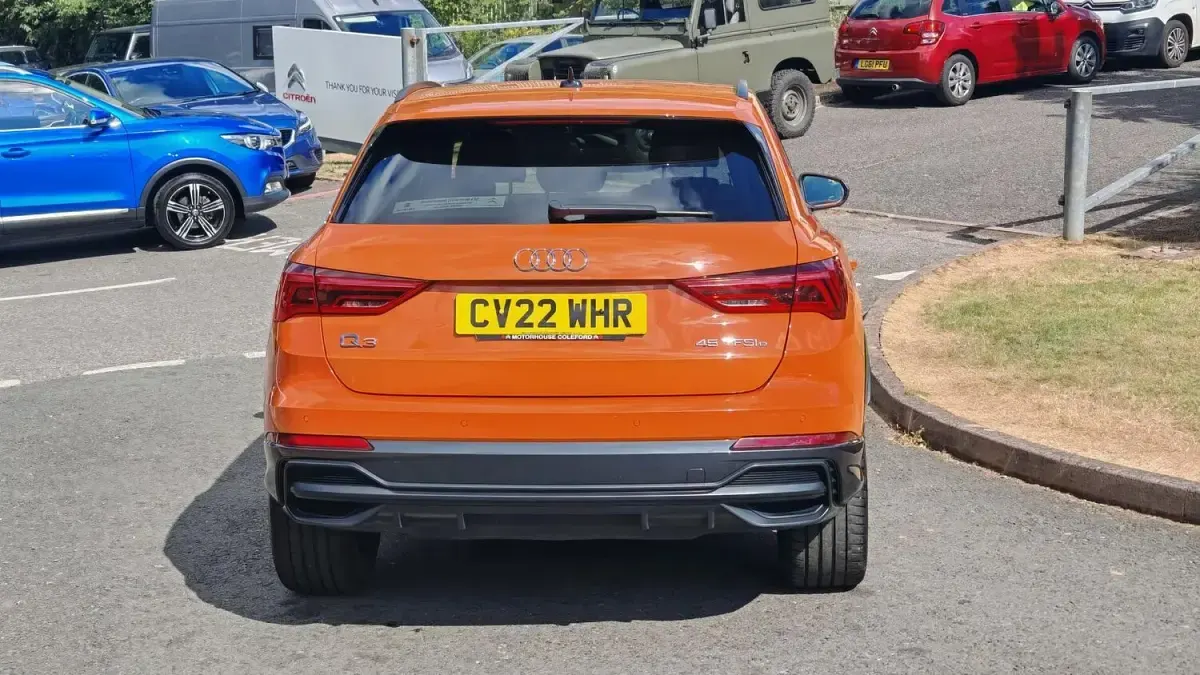 Used Audi Q3 Black Edition 245 HP (180 kW) 2022 Orange SUV