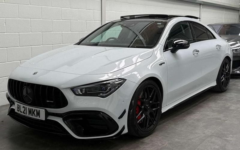 Used Mercedes CLA45 AMG AMG 421 HP (309 kW) 2021 White Coupe