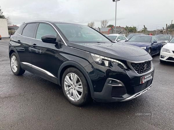 Black Used 2018 Peugeot 3008 GT-line Hatchback | £11,995 (A bit pricey) - Image 1/4