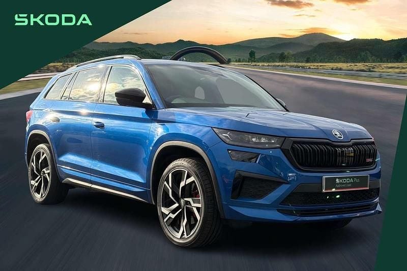 Blue Used 2022 Skoda Kodiaq vRS SUV | £28,690 (Fair price) - Image 1/4