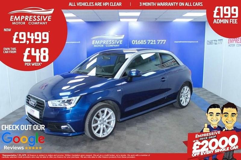 Blue Used 2015 Audi A1 S-Line Hatchback | £9,499 (Fair price) - Image 1/4