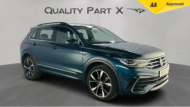 Blue Used 2021 VW Tiguan R-line SUV | £18,898 (Good price) - Image 1/4