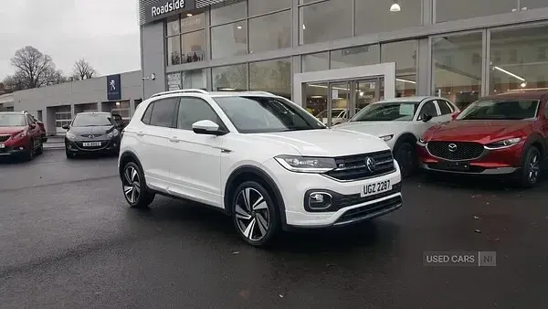 Used VW T-Cross R-line 110 HP (80 kW) 2021 White SUV