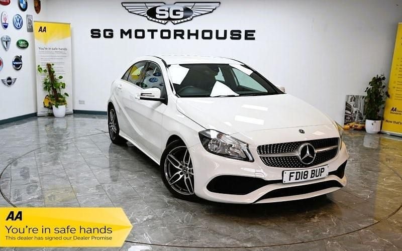 White Used 2018 Mercedes A180 AMG line Hatchback | £10,985 (Good price) - Image 1/4
