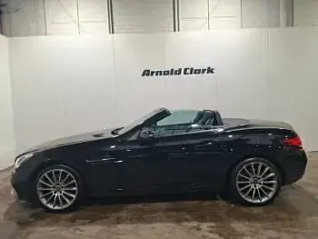 Used Mercedes SLC200 AMG line 184 HP (135 kW) 2018 Black Cabriolet