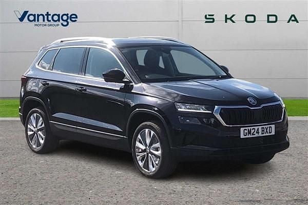 Black New 2024 Skoda Karoq SE L SUV | £22,490 (Good price) - Image 1/4