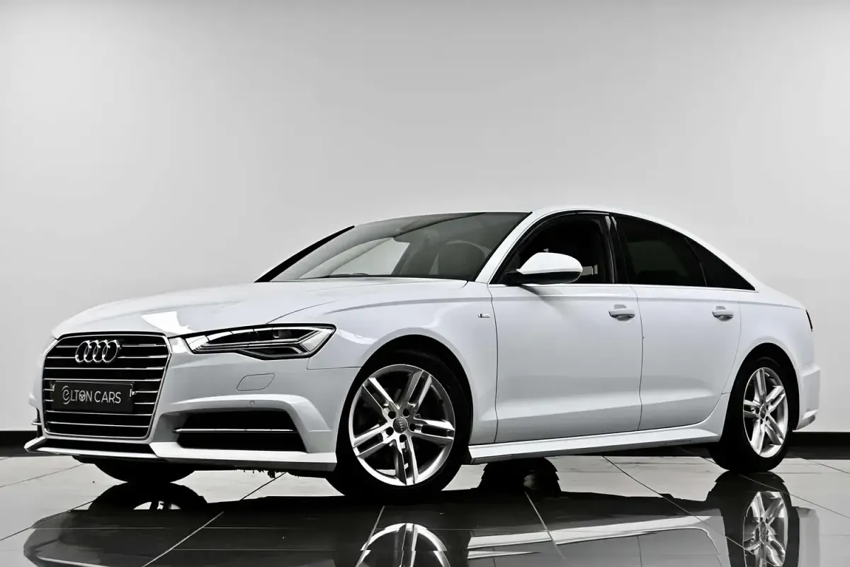 Begagnad Audi A6 S-Line 190 HK (139 kW) 2015 Vit Sedan