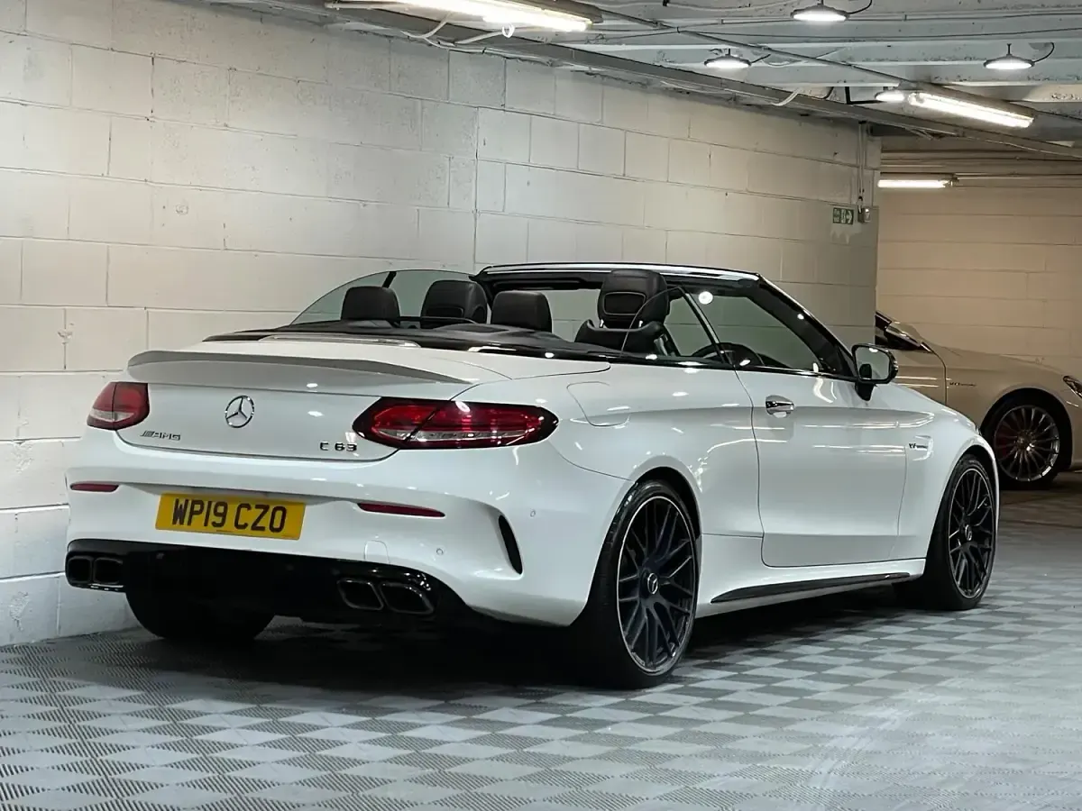 Used Mercedes C63 AMG Premium Plus 2019 White Cabriolet