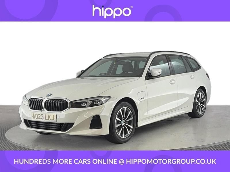White Used 2023 BMW 330e Sport Line Estate | £21,780 (Good price) - Image 1/4