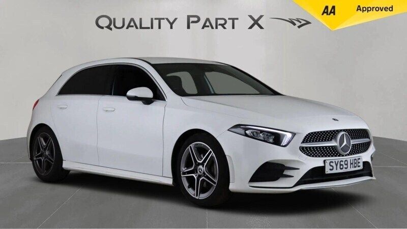 White Used 2019 Mercedes A180 AMG line Hatchback | £16,679 (Good price) - Image 1/4
