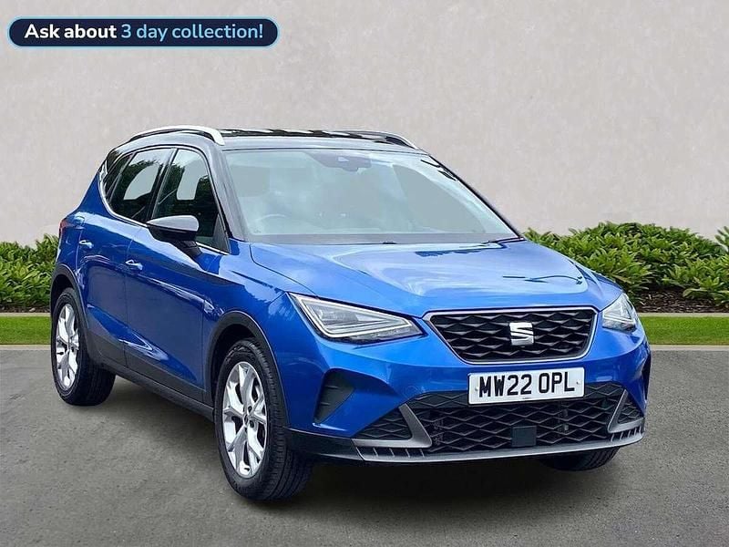 Blue Used 2022 Seat Arona FR SUV | £12,652 (Good price) - Image 1/4