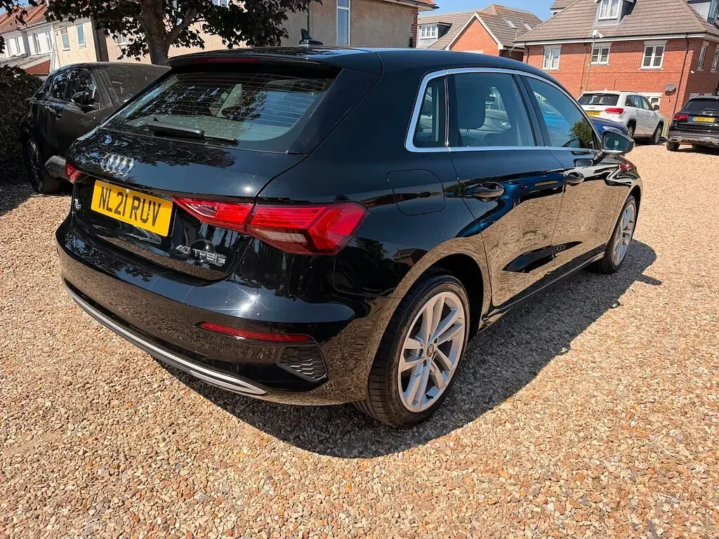 Used Audi A3 Sportback Sport 2021 Brilliant black with black leather trim Hatchback
