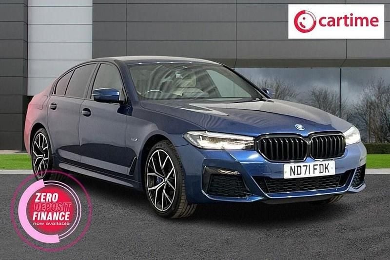 Blue Used 2021 BMW 530e M Sport Sedan | £22,715 (Fair price) - Image 1/3
