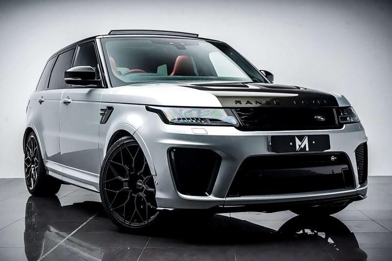 Silver Used 2020 Land Rover Range Rover Sport SVR SUV | £45,995 (Super price) - Image 1/4