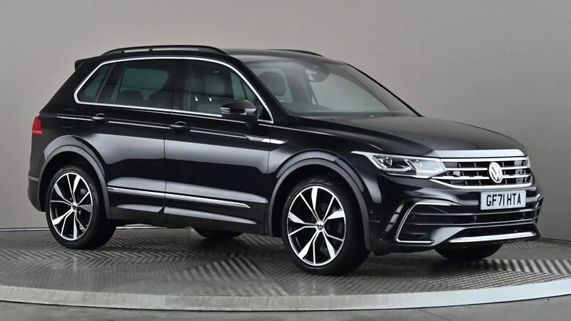 Black Used 2021 VW Tiguan R-line SUV | £24,498 (A bit pricey) - Image 1/4