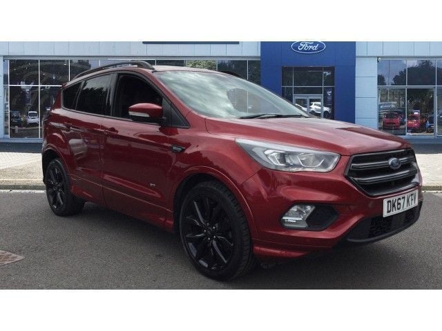 Red Used 2017 Ford Kuga ST-Line SUV | £12,557 (A bit pricey) - Image 1/4
