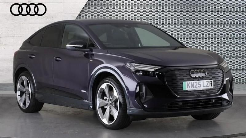 Mauve/purple Used 2025 Audi Q4 e-tron Black Edition SUV | £37,140 (Good price) - Image 1/4