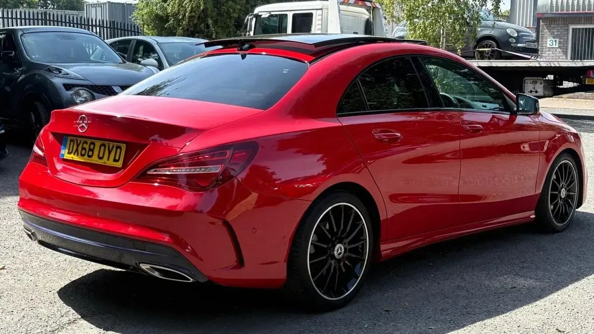 Used Mercedes CLA220 AMG line 2018 Red Coupe