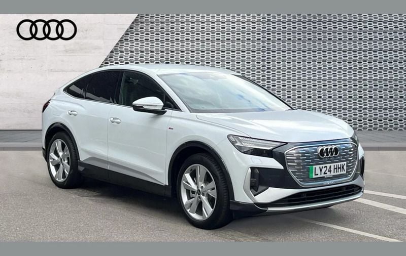 White Used 2024 Audi Q4 Sportback e-tron S-Line SUV | £36,452 - Image 1/4