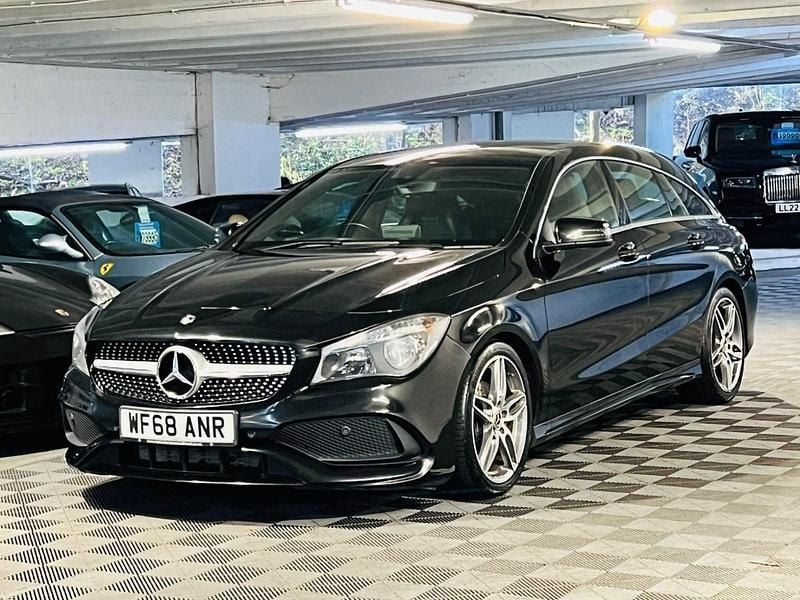 Used Mercedes CLA180 Shooting Brake AMG line 122 HP (89 kW) 2018 Black Estate
