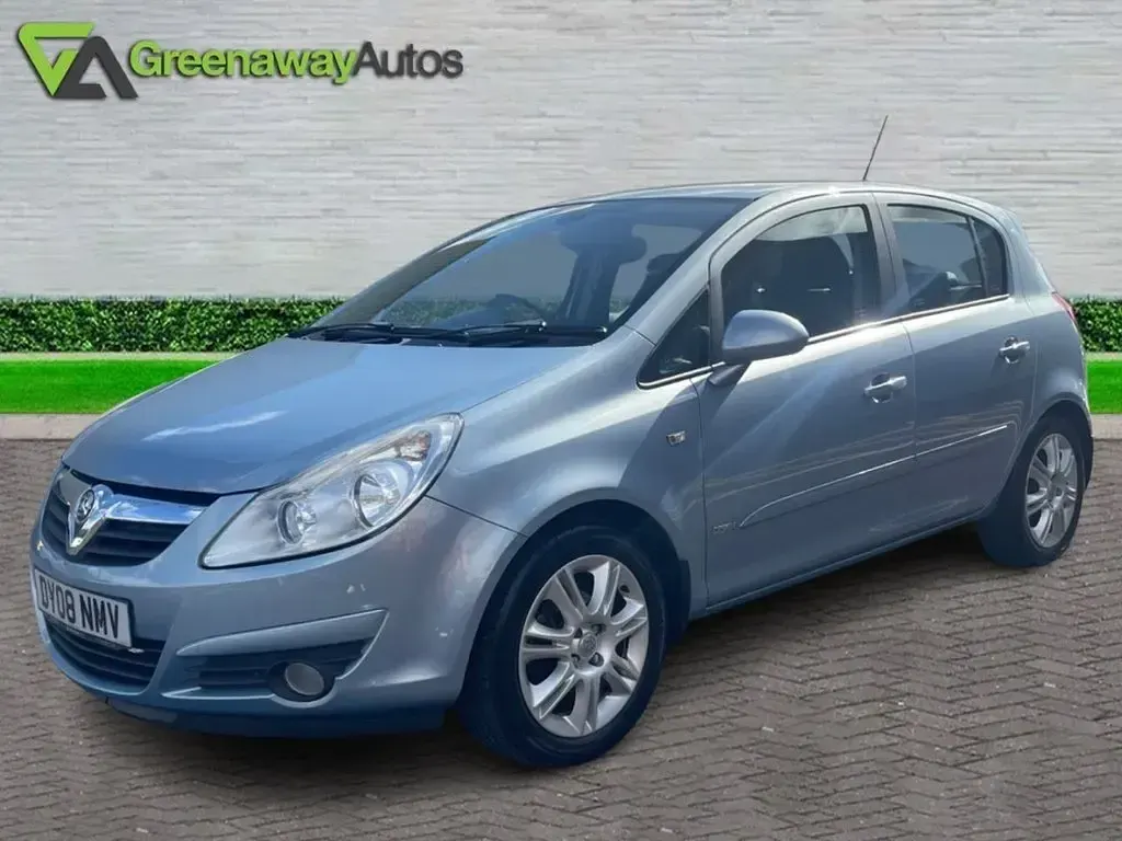 Used Vauxhall Corsa Design Edition 89 HP (65 kW) 2008 Blue Hatchback